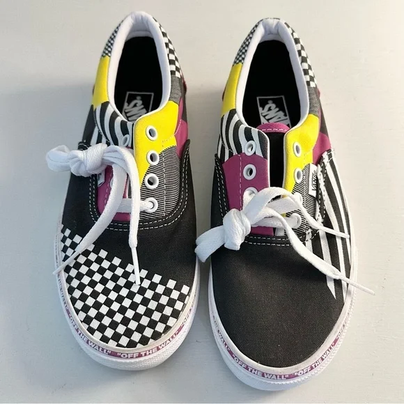 Vans Juxtapose Brand New 90’s style Canvas Shoe Youth 3 Brand New - Picture 2 of 9